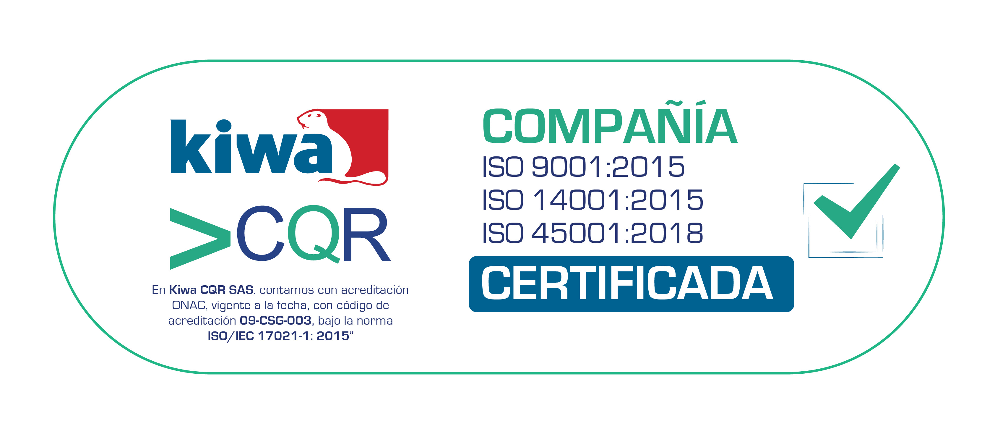 Certificación Kiwa CQR